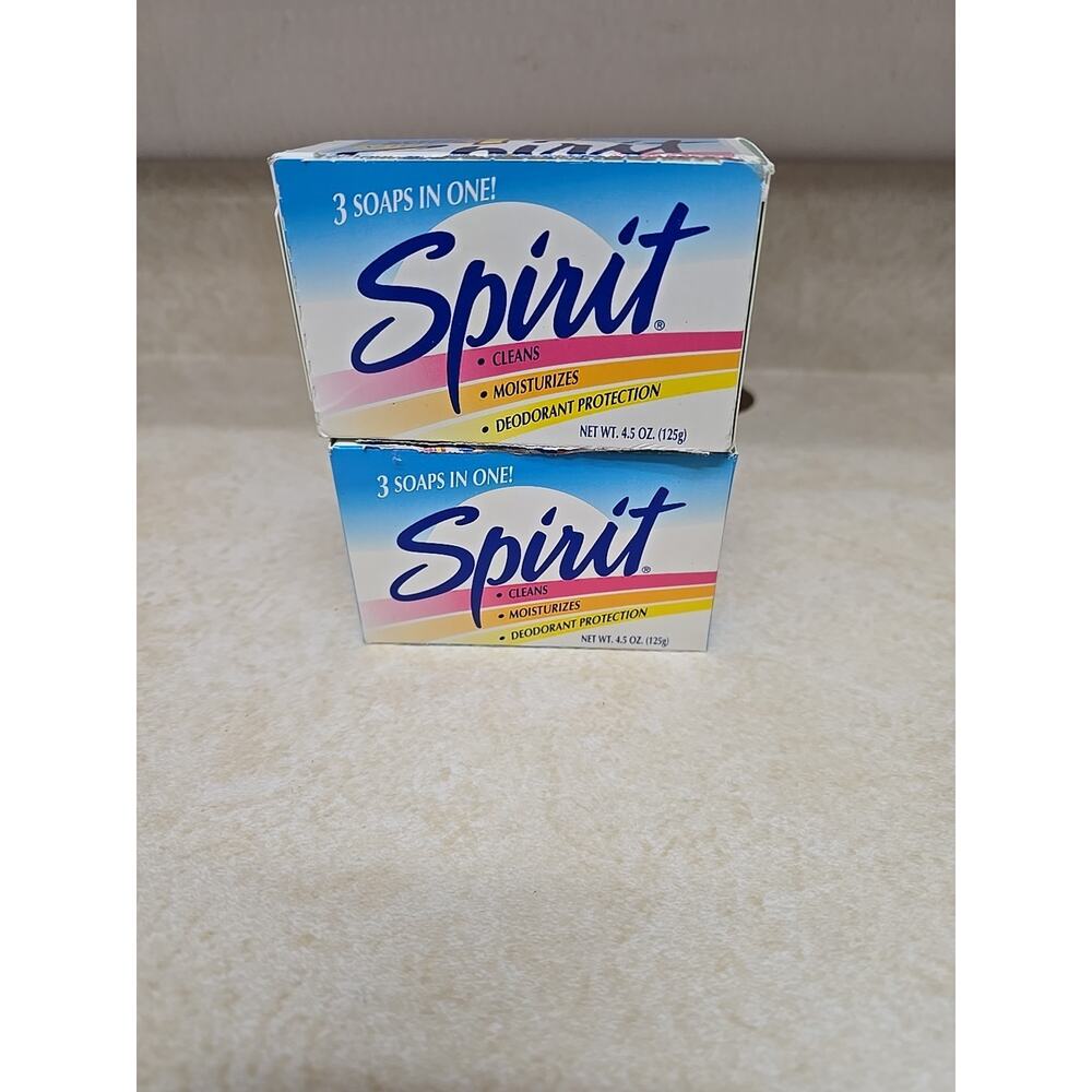 Vintage Spirit Bar Soap Dial 3 in 1 Deodorant Moisturizing 4.5oz NOS Rare 2 Pack